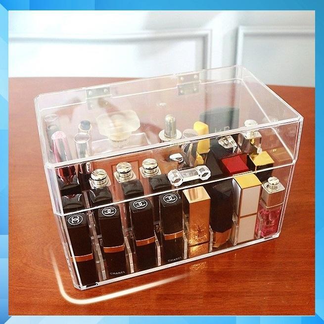 Hộp Đựng Son 24 Ô Có Nắp Chống Bụi Bẩn