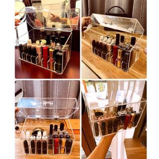 Hộp Đựng Son 24 Ô Có Nắp Chống Bụi Bẩn