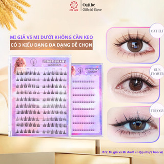  mi giả tự dính không cần keo lông mi giả hoa hướng dương mi giả mắt mèo kèm mi dưới tiny flame 