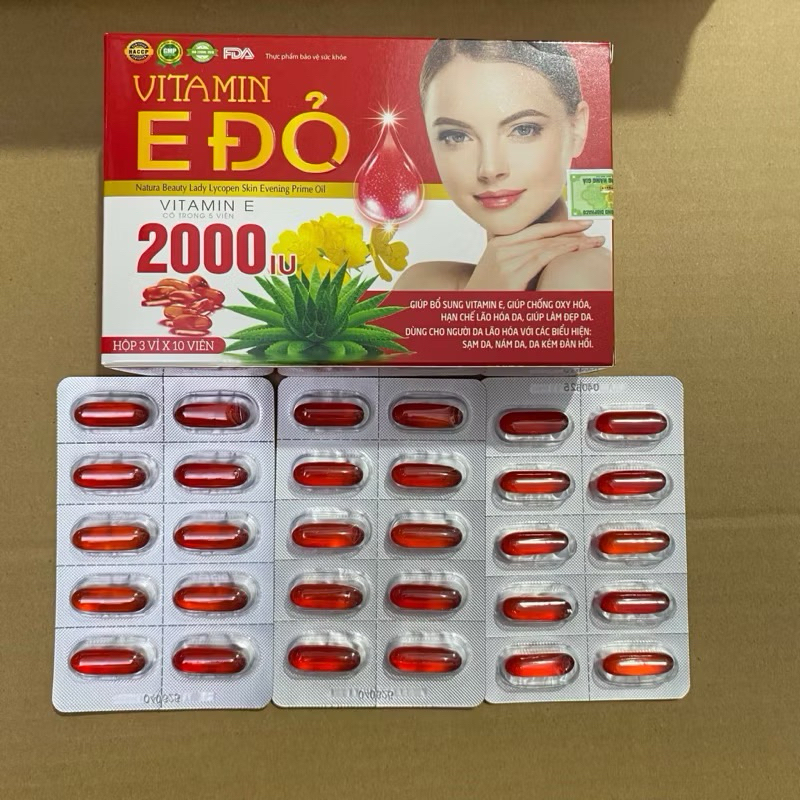 ✅Vitamin E, Viên Vitamin E 2000 IU NADO WHITE Bổ Sung Vtamin E, Hỗ Trợ Làm Đẹp Da, Ngăn Ngừa Lão Hóa
