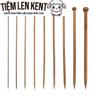 Kim đan tre 25cm dùng đan len(1 đôi)