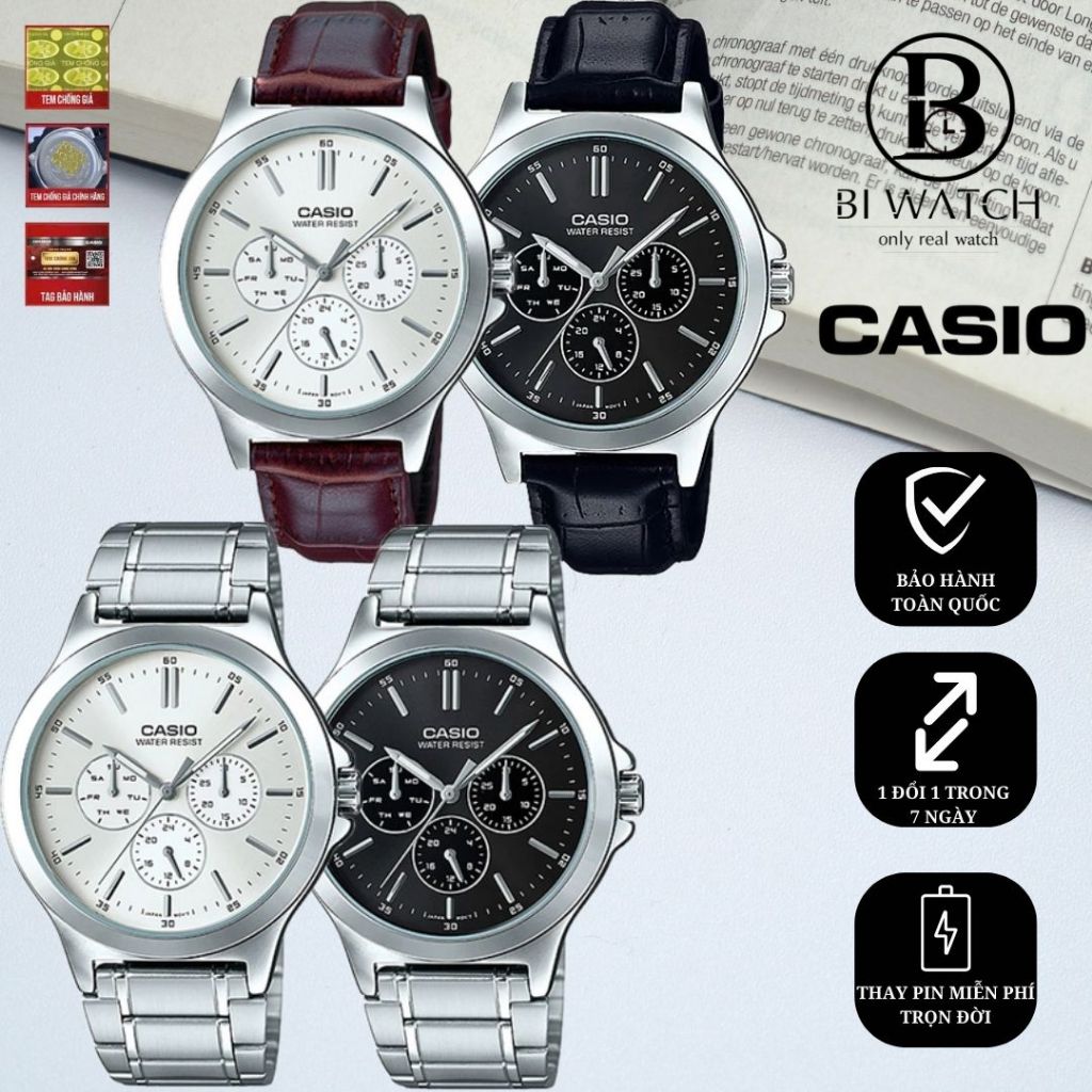 ĐỒNG HỒ NAM CASIO MTP-V300 || CHÍNH HÃNG