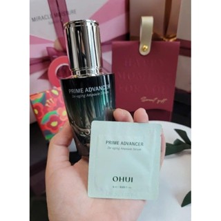 [ Mẫu mới date 2027] 10 gói Tinh chất OHUI Xanh prime advancer ampoule serum căng bóng da 1ml/gói