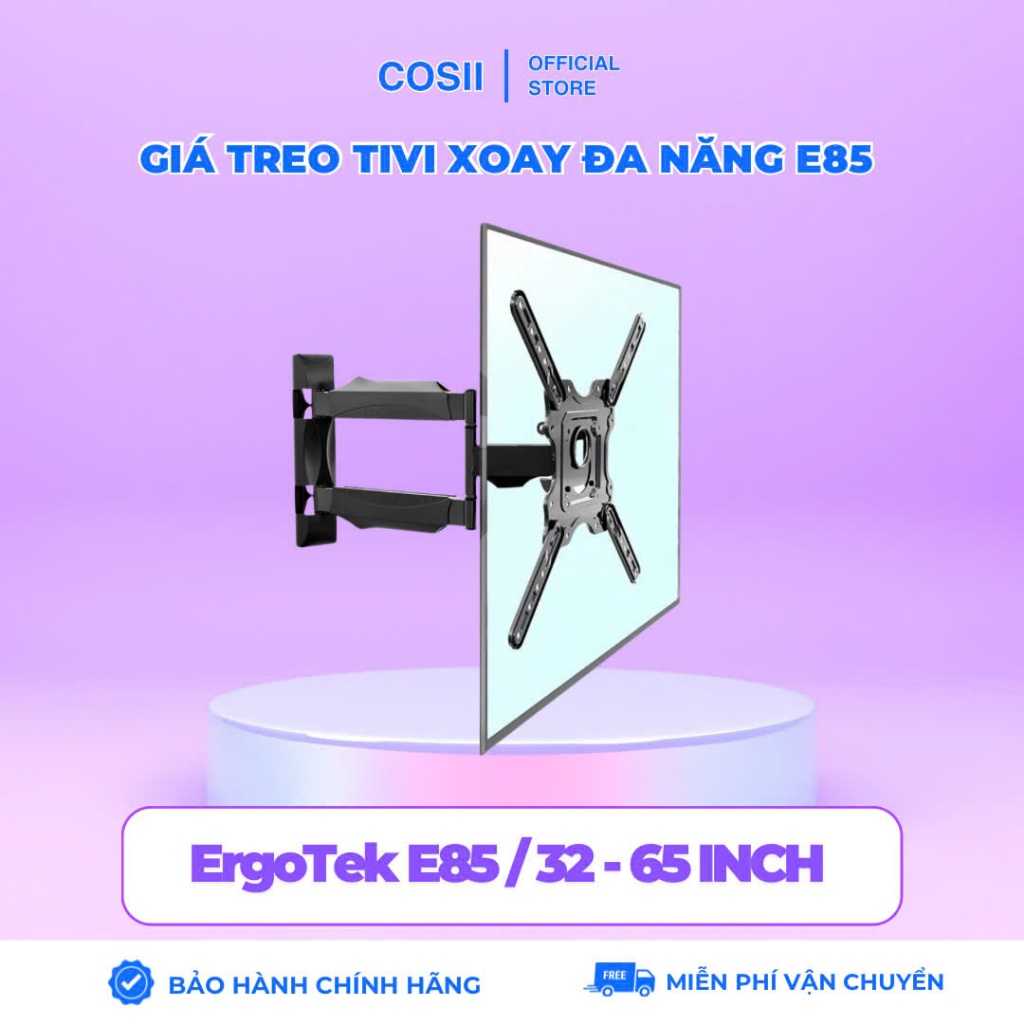 Giá Treo Tivi Đa Năng ErgoTek E85 32 - 65 Inch - Khung Treo Tivi Xoay Góc Đa Năng ( Hàng Nhập Khẩu )
