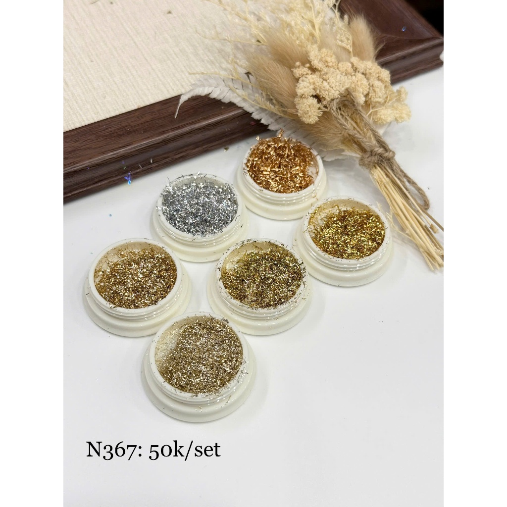 𝐏𝐡𝐮̣ 𝐤𝐢𝐞̣̂𝐧 𝐧𝐚𝐢𝐥 - Set giấy bạc sợi N367