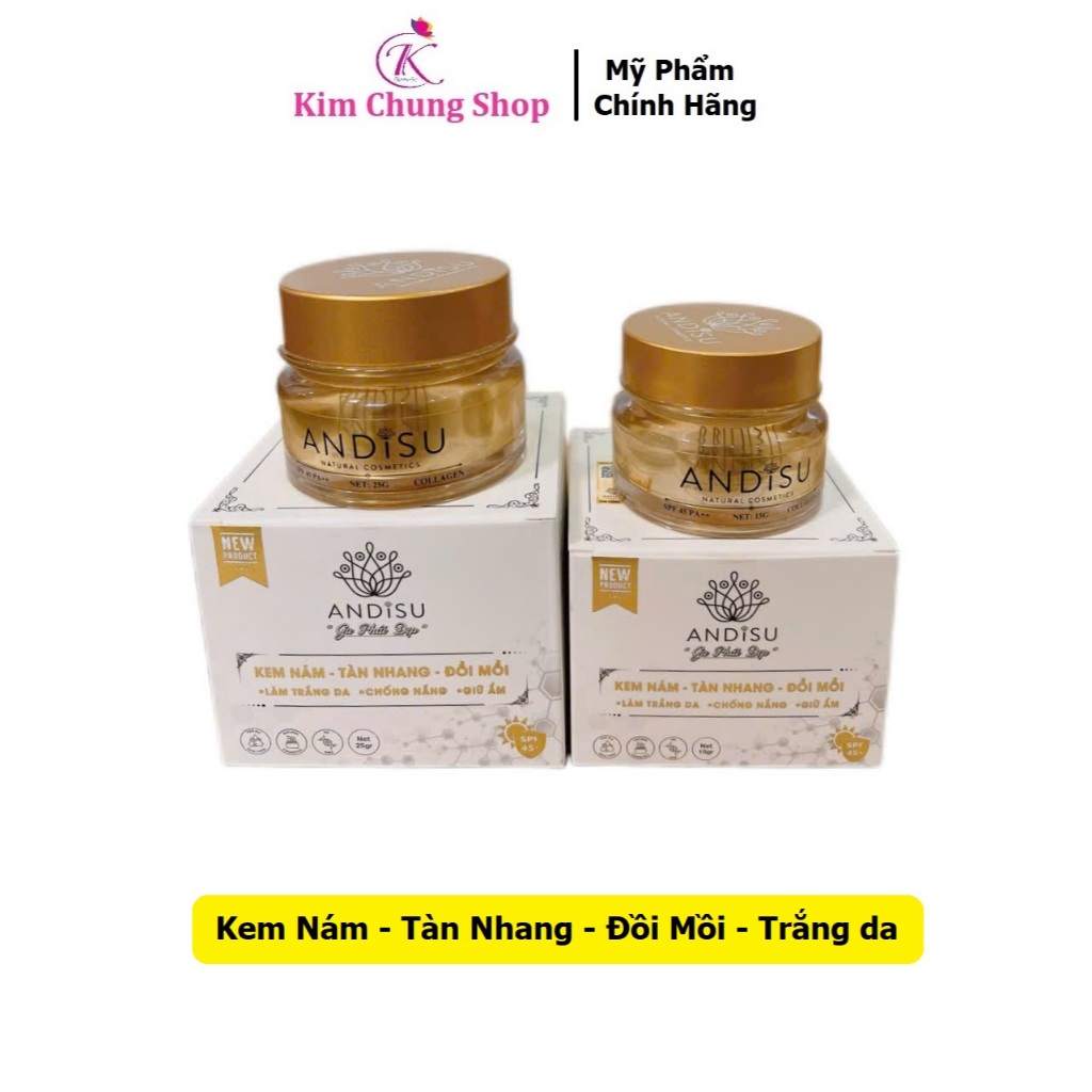 [Chính hãng] Kem Nám - Tàn Nhang - Trắng Da - Chống Nắng ANDISU