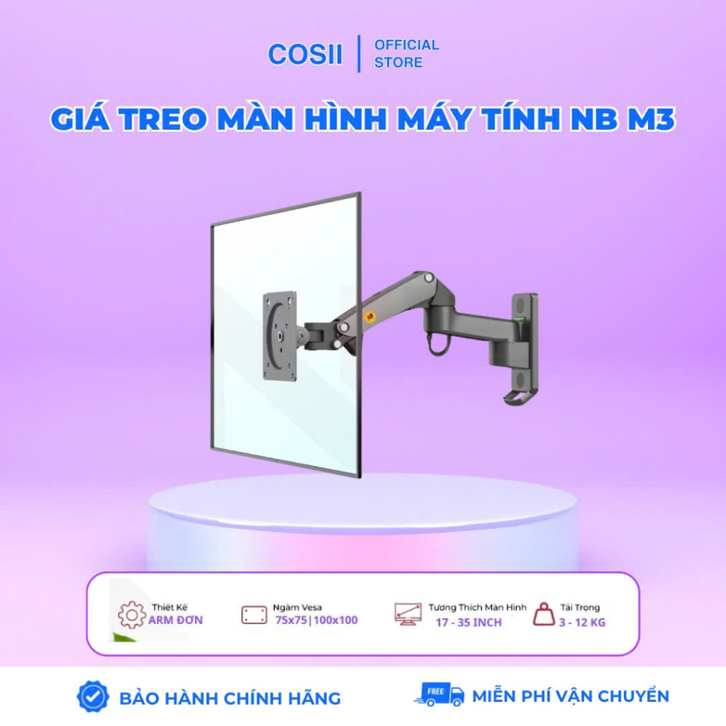 Arm / Giá Treo Màn Hình Máy Tính NB M3/F150 17 - 35 Inch - Giá Treo Màn Hình Dạng Gắn Tường Nhập Khẩ