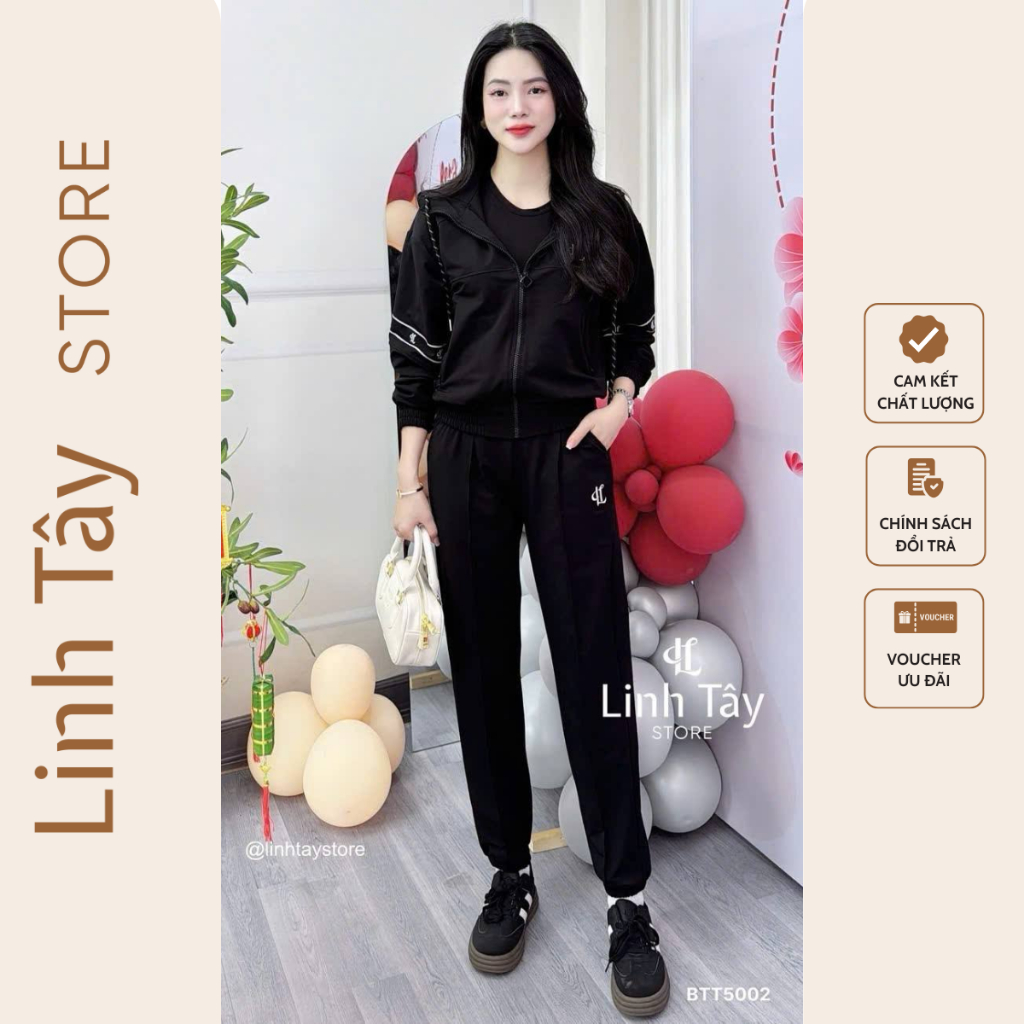 Set Bộ Gió 2 Lớp Linh Tây Chất Gió Cao Cấp Có Co Giãn Nhẹ LINH TÂY STORE BTT5002