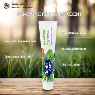 🇩🇪[Hàng Đức] Kem Đánh Răng Dontodent 125ML, 75ML
