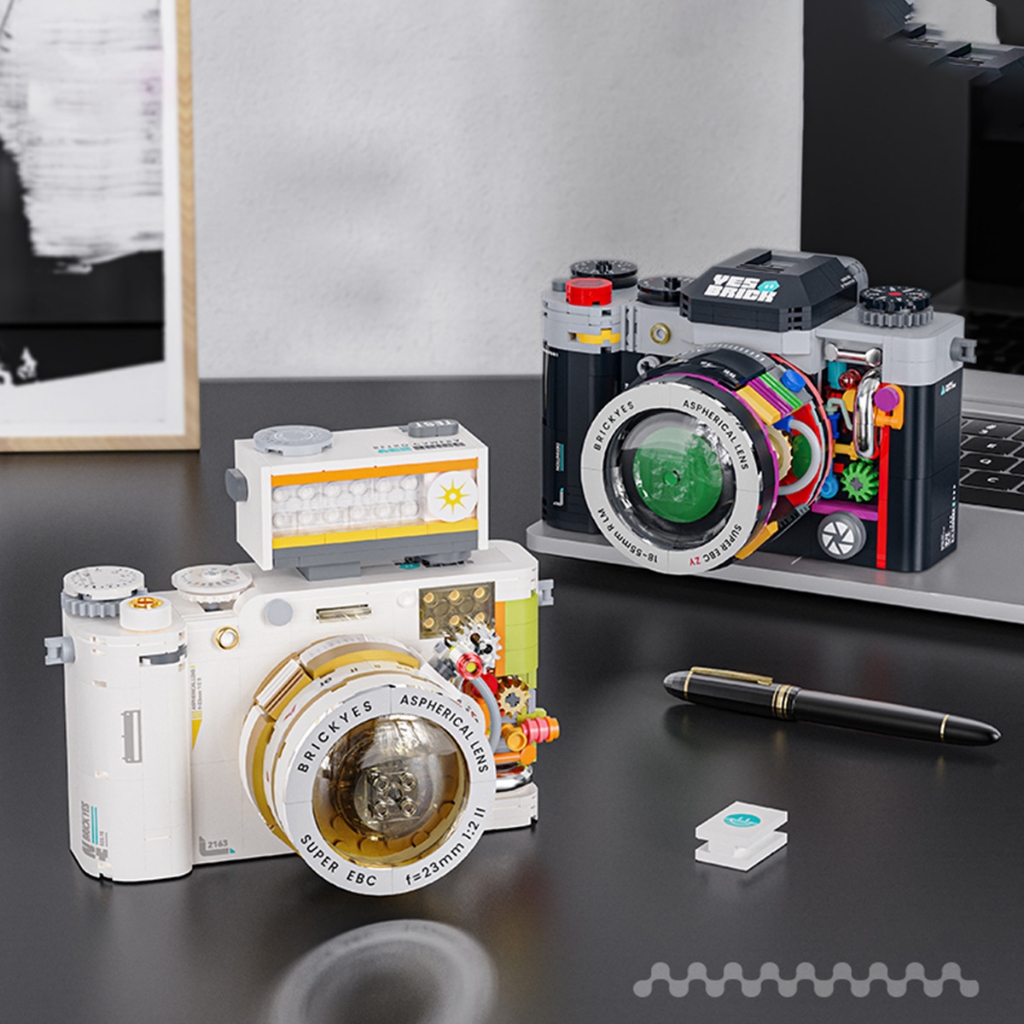 Đồ chơi lắp ráp mô hình máy ảnh kỹ thuật số, khối xây dựng sáng tạo giúp phát triển tư duy của bé