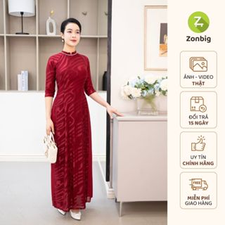 Đầm giả áo dài - Thương hiệu Zonbig - Đầm trung niên dáng dài - Y1758
