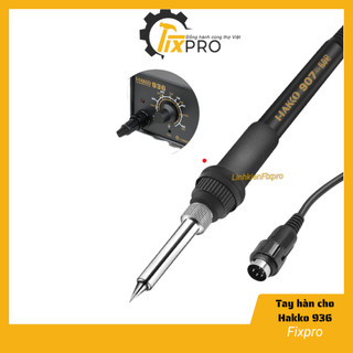 Máy hàn Hakko 936 Trạm hàn HAKKO 936 60W chuyên dụng điều chỉnh nhiệt độ siêu bền - Linh kiện Fixpro