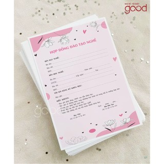 Khuyến mãi hợp đồng đào tạo nghề giấy for 120gsm mẫu vân đá siêu xinh kích thước A4