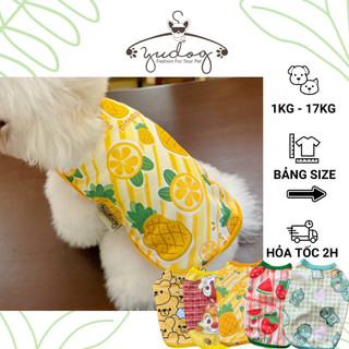  Áo thun cho chó mèo yudog áo cho chó áo cho mèo sát nách dễ thương 