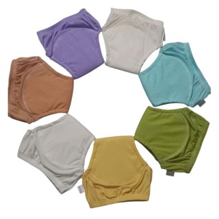 (Tã Trơn) 05 Quần Bỉm Vải Thun Gân Tăm Lạnh Siêu Thoáng Mát Chống Hăm Tã-Quần Tập Luyện Trong Giai Đoạn Bỏ Bỉm Tã Cho Bé