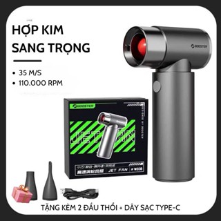  Quạt Tăng Áp Phản Lực Turbo Mini Booster fan W03 Máy Thổi Khí Di Động 110000 Vòng phút Quạt Điện Turbo Thổi Bụi Vệ Sinh 