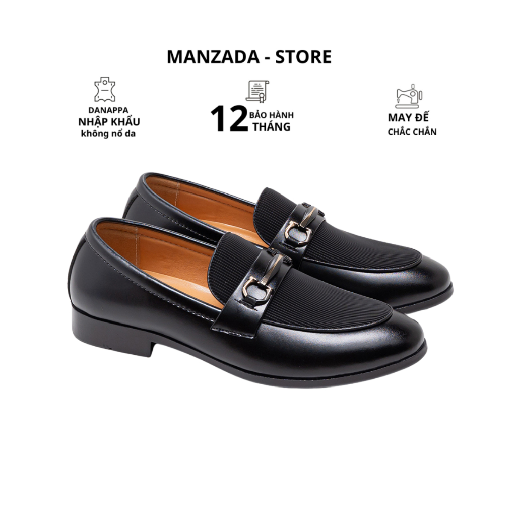 Giày Tây Lười Da Bò Cao Cấp,Giày Nam Đế Cao Su, Chống Trơn Trượt Thiết Kế Sang Trọng,  Phù Hợp Công Sở