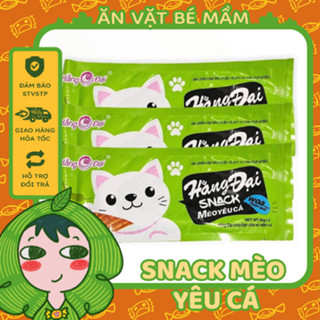 Combo 10 gói Snack Mèo Yêu Cá Đại Hằng Đại, Snack Cá Hồi Đại Hằng, Đồ Ăn Vặt Bé Mầm.
