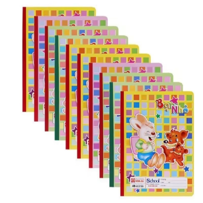 📗📘📙VỞ 4 Ô LY , 48 TRANG  BẠN NHỎ HỒNG HÀ (0509)VỞ HỌC SINH CẤP 1