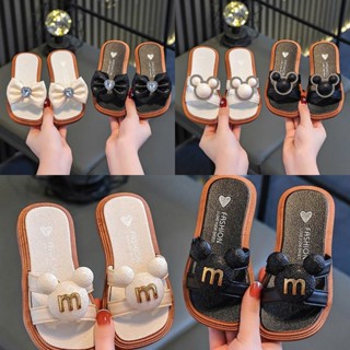 Dép Lê Mèo M Cho Bé Gái Size 24-35 Chất Cao Su Non Nhẹ Mềm Êm Chân