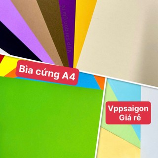  Xấp 10 Tờ Bìa Giấy Cứng A4 ĐỊnh Lượng 160gsm Giấy Dày Dùng Làm Thủ Công Đóng Bìa In Tài Liệu 