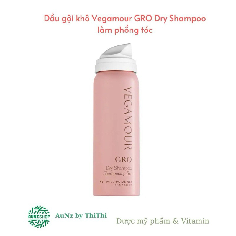 Dầu gội khô Vegamour GRO Dry Shampoo làm sạch và phồng tóc 51gr