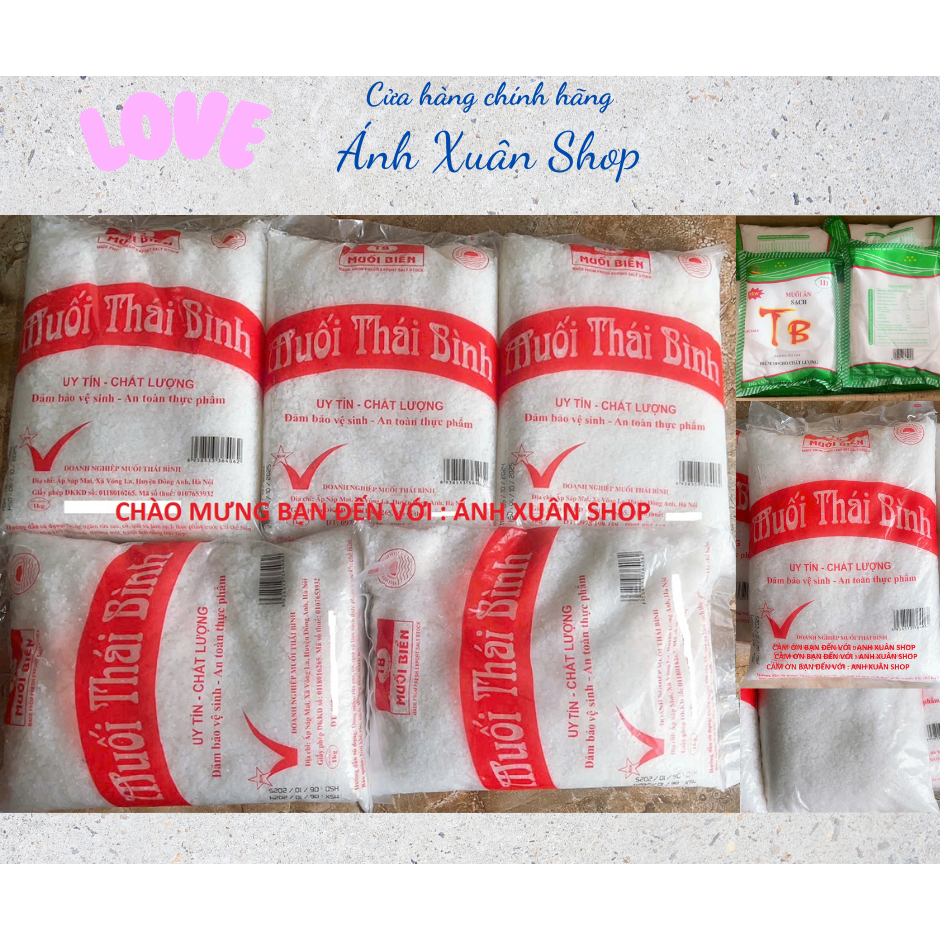 [ Giá Sỉ ] Muối hạt sạch 1Kg (muối tinh 500gram) quý khách mua combo cho tiếp kiệm theo chính sách shopee