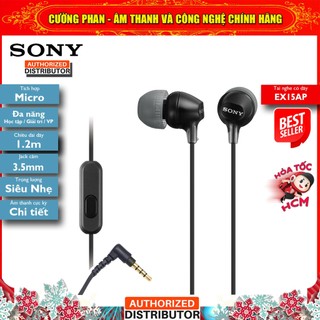 Tai nghe nhét tai có mic sony ex15ap - bảo hành 12 tháng toàn quốc