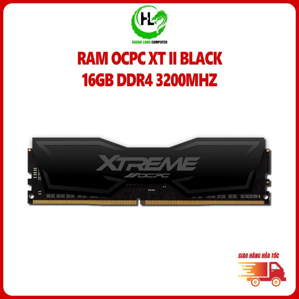 RAM OCPC XT II Black 16GB DDR4 3200Mhz Chính Hãng Bảo Hành 36 Tháng