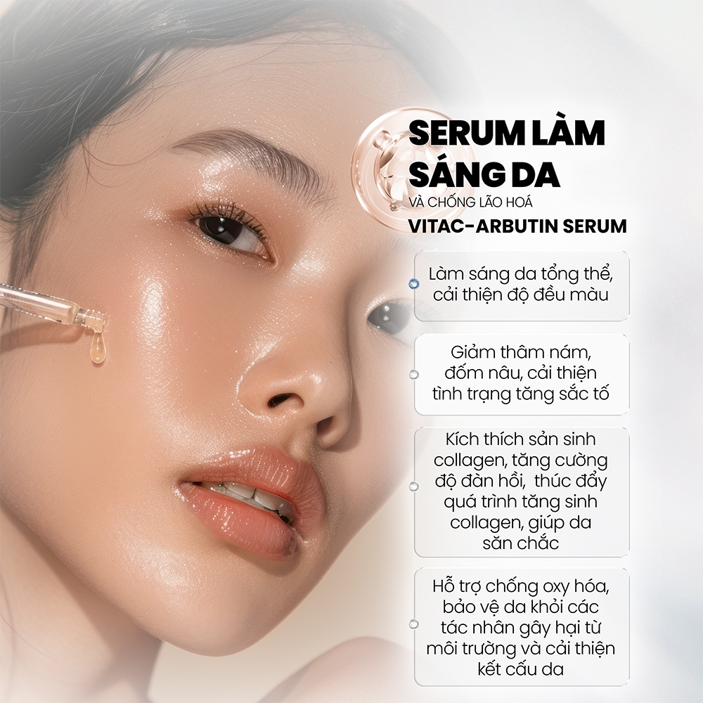 Ảnh 4 của Tinh chất MD CARE Brightenyl, VitaC-Arbutin Serum Sáng Da, Chống Lão Hoá, Giảm thâm nám 30ml