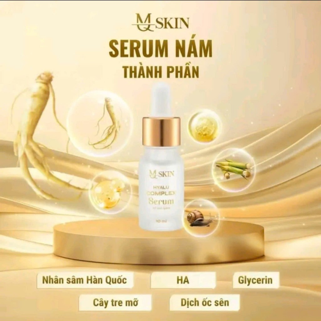 Combo Nám Siêu Trắng MQ SKIN Kem Siêu Trắng, Kem Cốt Nám và Serum Nám cải thiện da nám, tàn nhang
