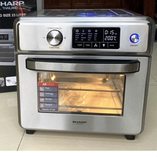 Nồi chiên không dầu tích hợp lò nướng,Sharp 23L Công nghệ ThaiLand, công suất 2000W - BH 12 tháng