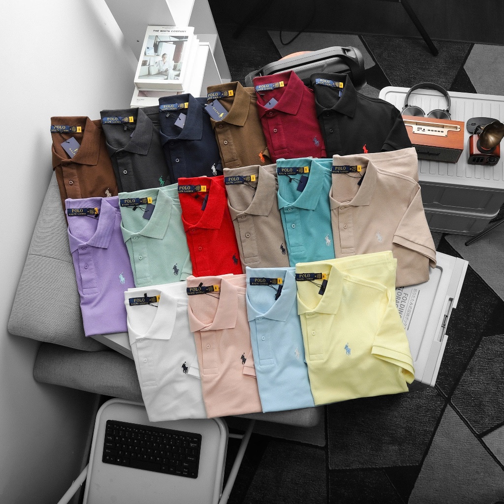 Áo polo nam basic nhiều màu  vải cá sấu cotton xuất xịn, Áo thun polo nam cổ bẻ cao cấp chuẩn form x