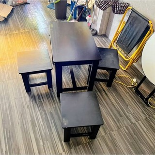 Ghế Đẩu Gỗ Cao Su  - Ship Hoả Tốc