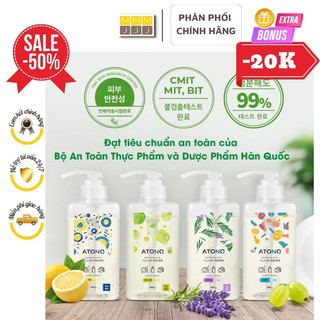  Nước rửa bình sữa Atono2 thuần chay đậm đặc có thể rửa chén bát rau củ quả an toàn cho bé sơ sinh 