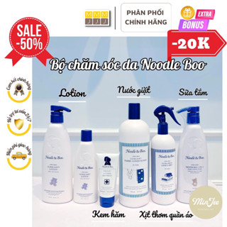  Bộ sản phẩm chăm sóc bé cao cấp Noodle Boo sữa tắm gội dưỡng ẩm xịt thơm,..thành phần organic an toàn cho bé 