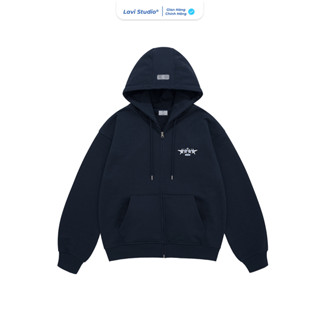 Áo Hoodie Zip Vải 2 Da Chống Nắng Tốt Form Rộng Nam Nữ / Universe Local Brand Lavi Studio