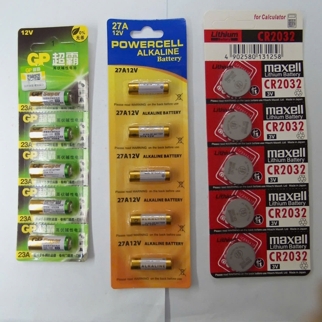 Pin Điều khiển cửa cuốn 12V-23A, 12V-27A, 3V-3032( pin điều khiển cửa cuốn)