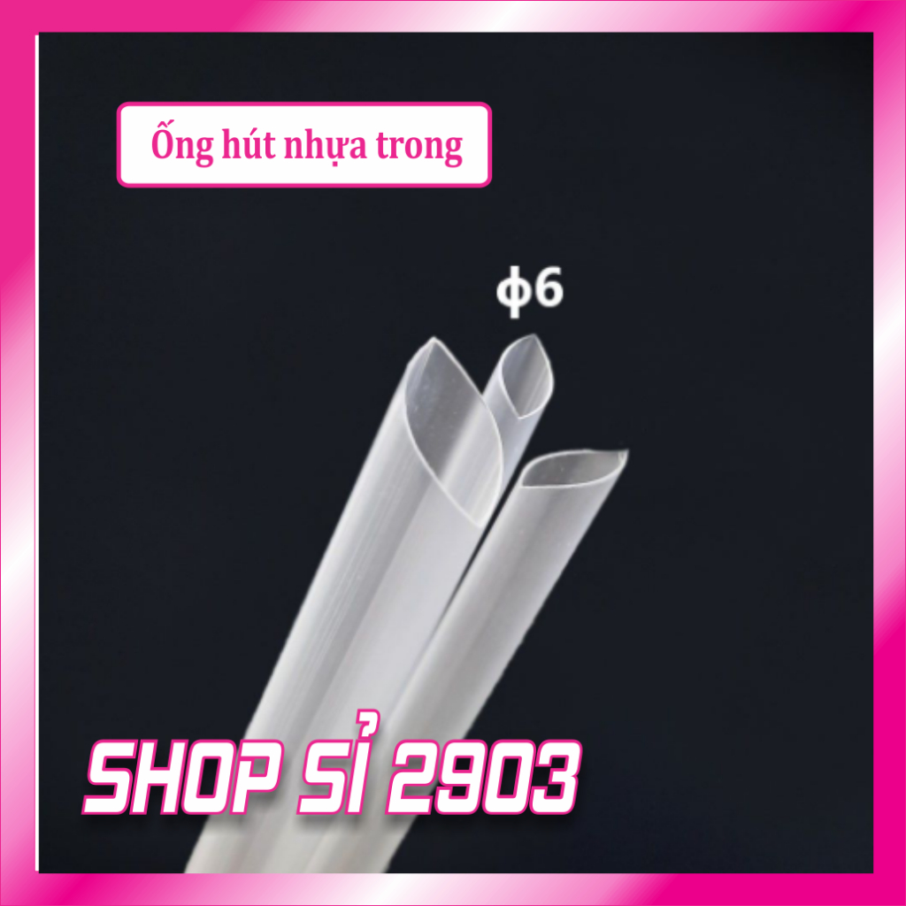 [500g] Ống hút trắng trong