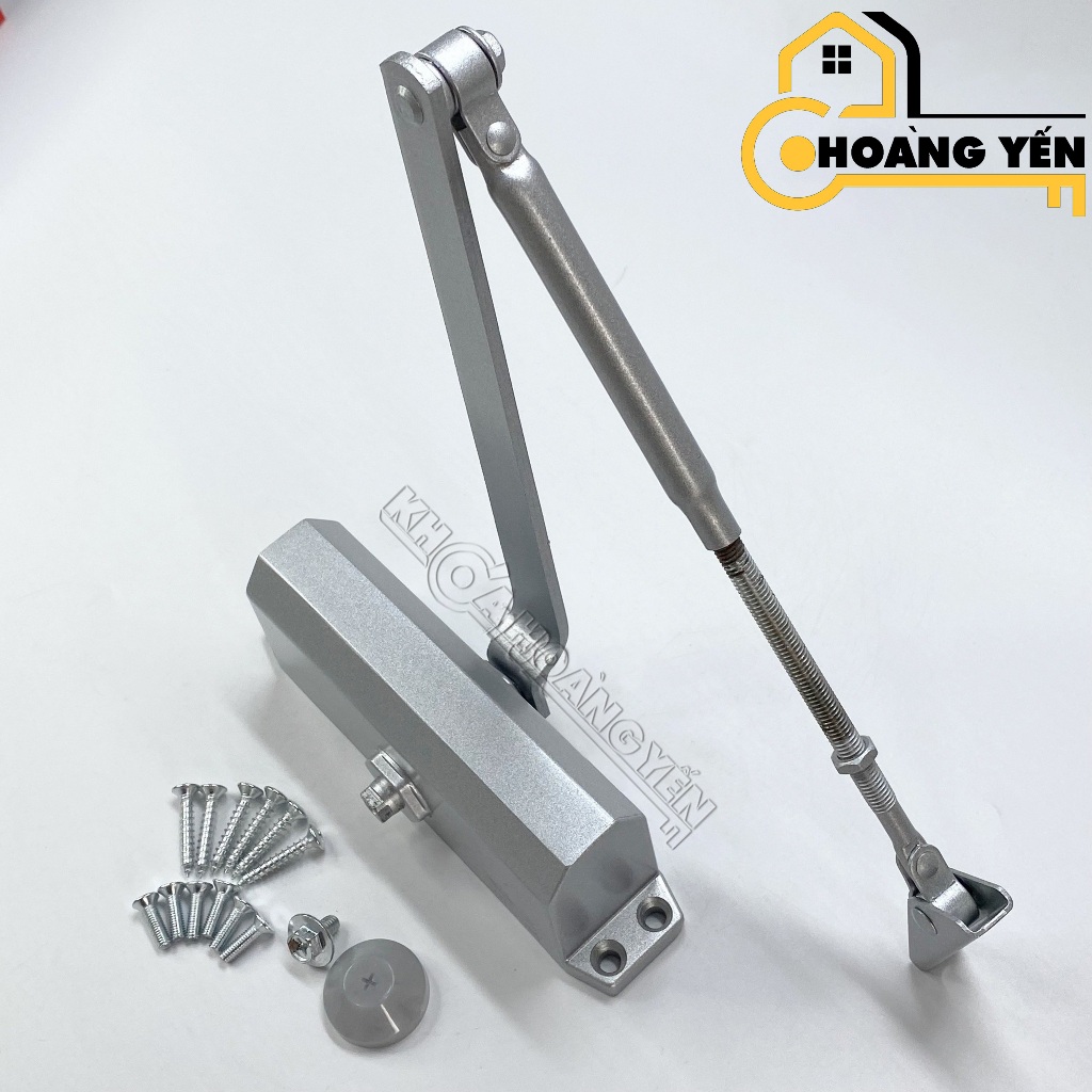 Tay Co Thủy Lực KOSPI K65 (45-60kg), Tay Đẩy Hơi, Bản Lề Cửa Thủy Lực Tự Đóng Cửa Nhôm, Gỗ, Thép