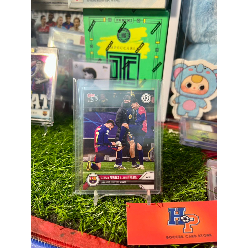 Thẻ bóng đá Laminel Yamal/ Fernan Torres Link Up Torres Topps Now 2024