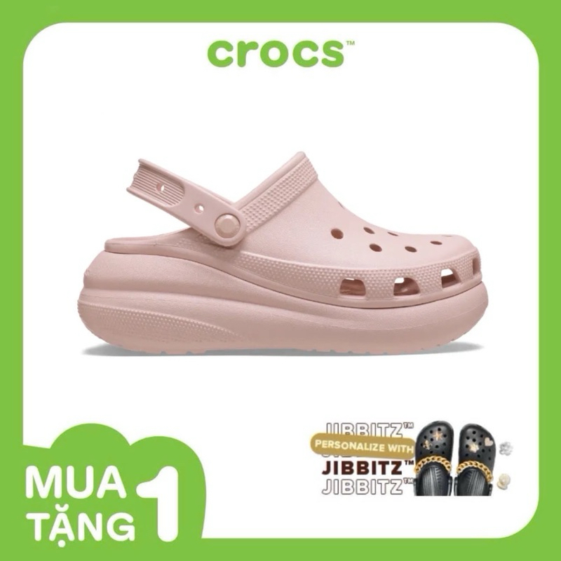 [ CHÍNH HÃNG ] GIÀY CLOG UNISEX CROCS CRUSH CLASSIC - QUARTZ