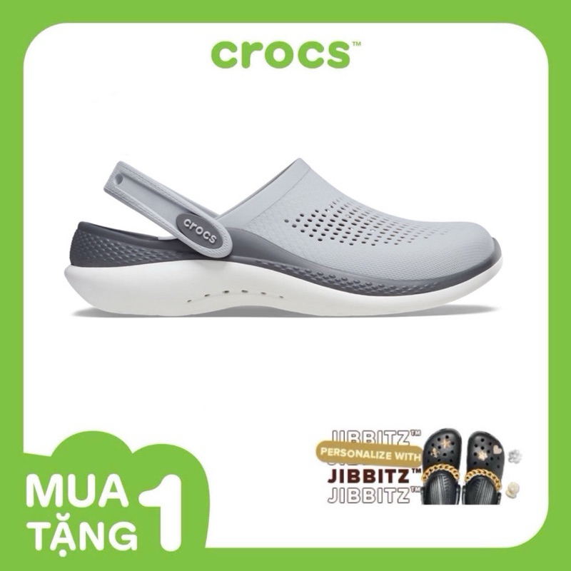 [ CHÍNH HÃNG ]  Giày Clog Unisex Crocs Literide 360 - Xám