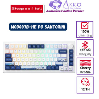 Tặng quạt tản nhiệt 529k - Bàn phím AKKO MOD007B-HE PC Santorini Sakura Pink Magnetic Switch