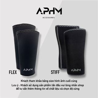 Xỏ gối bó gối tập Gym cử tạ Powerlifting Neoprene Flex - Stiff 7mm giúp bảo vệ đầu gối khi tập luyện- APHM