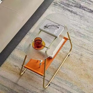  Bàn sofa phòng khách bàn cà phê 2 tầng mặt kính cường lực khung inox sang trọng 