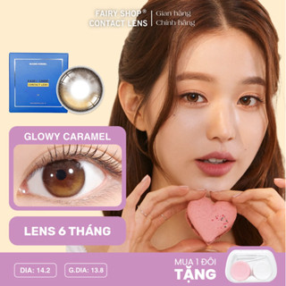 Kính Áp Tròng 6 tháng Filter Phủ Bóng Glowy Caramel 14.5 độ 0 - 8 FAIRY SHOP CONTACT LENS Silicone Hydrogel HapaKristin
