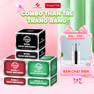 Bột than Tre Hoạt Tính Trắng Răng Royal Zenpali Trắng Răng Thiên Nhiên TẶNG bàn chải điện