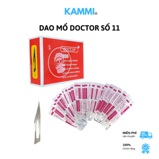 Hộp 100 Lưỡi Dao Mổ Doctor Số 11 Dùng Trong Tiểu Phẫu Y Tế, Lấy Nhân Mụn Thẩm Mỹ