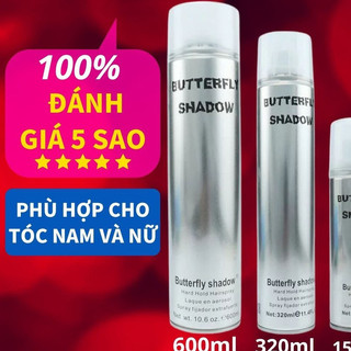 Combo 5 Chai  Gôm xịt tóc Butterfly Shadow 150ml 320ml 600ml Chính hãng